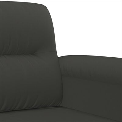vidaXL Fotoliu canapea, gri închis, 60 cm, textil microfibră