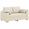 vidaXL Canapea cu 2 locuri Bej 160 cm Material textil din in
