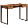 vidaXL Birou, 110 x 55 x 78 cm, lemn masiv de acacia și oțel