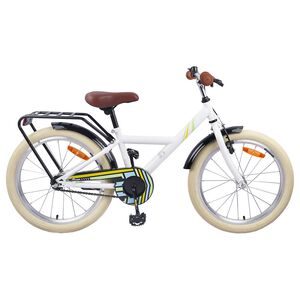 vidaXL Bicicletă pentru Copii 18 Inci pentru 5-7 ani Alb