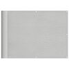 vidaXL Paravan de balcon gri deschis 75x500 cm 100% poliester oxford