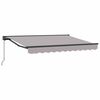 vidaXL Copertină retractabilă manuală Gri deschis 3,5 x 2 m