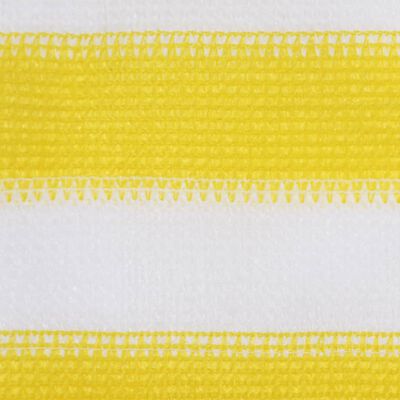 vidaXL Paravan de balcon, galben și alb, 120x600 cm, HDPE