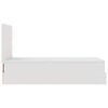 vidaXL Pat otoman cu saltea, alb, 80x200cm, piele ecologică