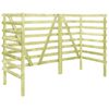 vidaXL Magazie triplă pubele verde 210x80x150cm lemn de pin tratat