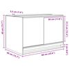 vidaXL Terariu cu depozitare Transparent 60 x 40 x 40 cm Sticlă