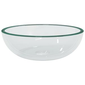 vidaXL Lavoar din sticlă securizată, 35x12 cm, transparent
