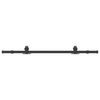 vidaXL Set feronerie pentru uși glisante, negru, 152,5 cm, oțel