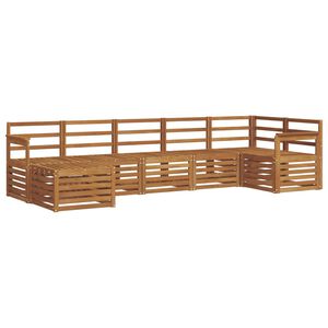 vidaXL Set de canapele de exterior 7 buc. natural