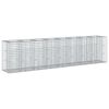 vidaXL Pat ridicat din gabion 2 buc. 330 x 50 x 80 cm Oțel Galvanizat