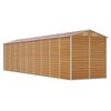 vidaXL Șopron de grădină, maro deschis, 191x810x198 cm oțel galvanizat