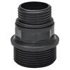 vidaXL Furtun de aspirare cu racorduri, negru, 22 mm, 4 m