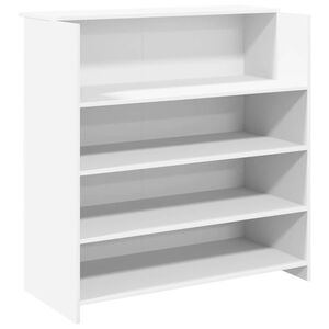 vidaXL Birou de recepție, alb, 100x50x103,5 cm, lemn stratificat