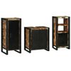 vidaXL Set de mobilier pentru baie 3 buc. Multicolor și negru