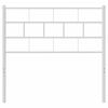 vidaXL Tăblie de pat metalică, alb, 75 cm