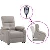 vidaXL Fotoliu cu ridicare, gri taupe, material textil