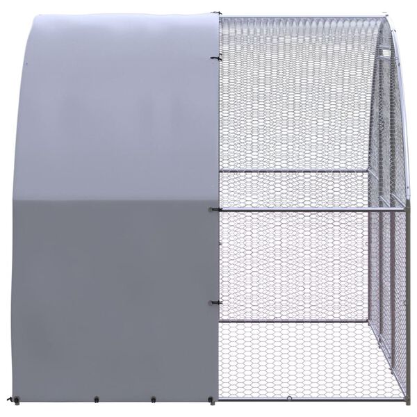 vidaXL Volieră de păsări pentru exterior, 3x2x2 m, oțel galvanizat