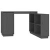 vidaXL Birou, gri, 110x50x75 cm, lemn masiv de pin