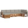 vidaXL Set de canapele de exterior 7 buc. Gri natural și deschis