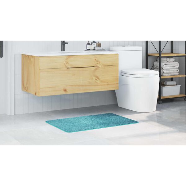 vidaXL Covoare de baie anti-derapante Turcoaz 60 x 90 cm PP