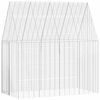 vidaXL Custodie pentru iepuri Argintiu 200 x 100 x 210 cm