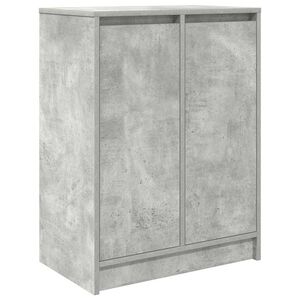 vidaXL Dulap Pantofi Beton Gri 57x34x76 cm Lemn de prelucrat
