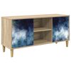 vidaXL Cabinet TV RAALTE 102 x 33 x 50 cm Sonoma Lemn prelucrat