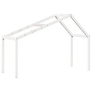 vidaXL Acoperiș Pat Copii, alb, 213x95,5x144,5 cm Lemn Mass Pin