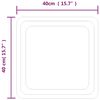 vidaXL Oglindă de baie cu LED, 40x40 cm
