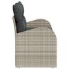vidaXL Canapea de grădină Gri deschis 124 x 62 x 69cm poliratan