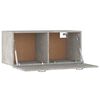 vidaXL Dulap de perete, gri beton, 80x36,5x35 cm, lemn compozit
