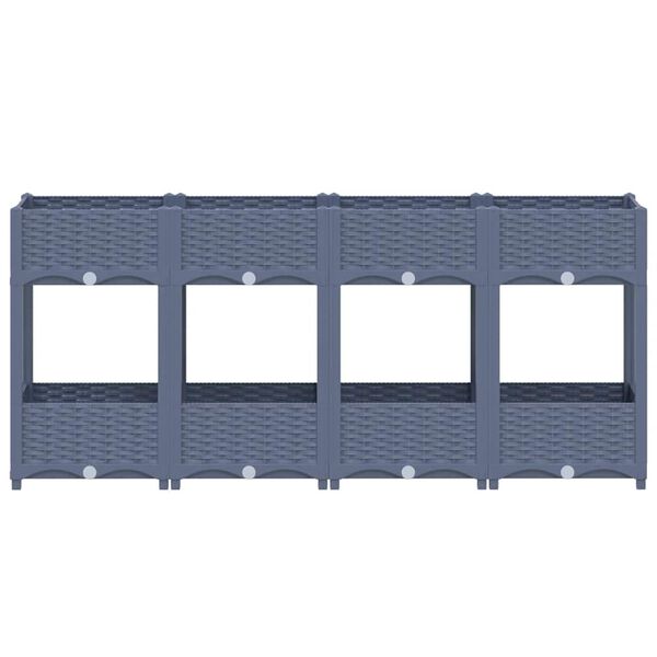 vidaXL Strat înălțat, 160x40x71 cm, polipropilenă