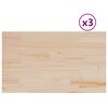 vidaXL Blaturi masă 3 buc. 80x47x2,5 cm dreptunghiulare lemn masiv pin