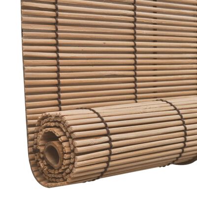 vidaXL Jaluzea tip rulou, maro, 140 x 220 cm, bambus