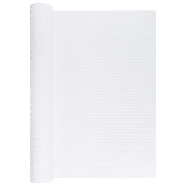 vidaXL Paravan Balcon Alb 400x80 cm Poly Rattan