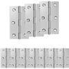 vidaXL Hinge 24 buc. 66 x 38 x 5 mm Argintiu Oțel