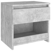 vidaXL Noptieră, gri beton, 40x30x39 cm, PAL