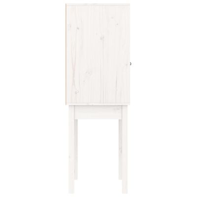 vidaXL Dulap înalt, alb, 60x40x120 cm, lemn masiv de pin