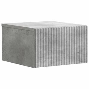 vidaXL Dulap de noapte suspendat cu sertar Gri Beton 33 x 34,5 x 20 cm