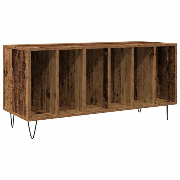 vidaXL Dulap pentru discuri de vinil Lemn vechi 100 x 38 x 48 cm