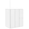 vidaXL Ecran de baie Mat 120 x 70 x 137 cm Aluminiu