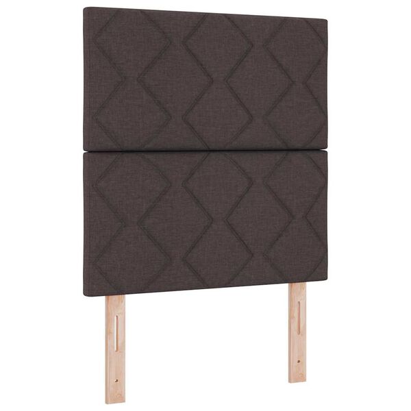 vidaXL Tăblie cap cu headboard Maro închis 80 cm Piele artificială
