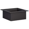 vidaXL Inel pentru foc Negru 60 x 60 x 25 cm Oțel