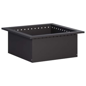 vidaXL Inel pentru foc Negru 60 x 60 x 25 cm Oțel