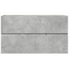 vidaXL Dulap de chiuvetă, gri beton, 90x38,5x45 cm, lemn prelucrat