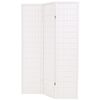 vidaXL Paravan pliabil cu 3 panouri, stil japonez, 120x170 cm, Alb