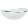 vidaXL Chiuvetă, transparent, 54,5x35x15,5 cm, sticlă securizată