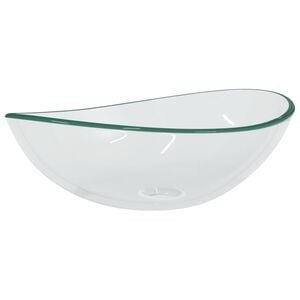 vidaXL Chiuvetă, transparent, 54,5x35x15,5 cm, sticlă securizată