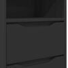 vidaXL Mese de noptieră 2 pcs Negru 40 x 30 x 467 cm Lemn compozit