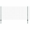 vidaXL Gard European cu St&acirc;lp 25 x 1,2 m Oțel cu strat de PVC Verde